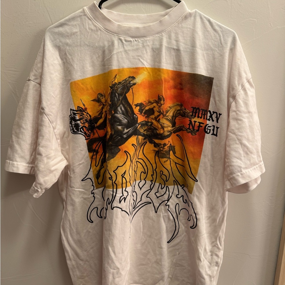 Darc Sport White Tee with Bold Graphic